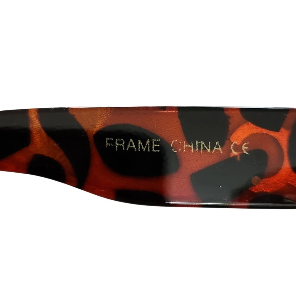 Women's Oversized Fashion Sunglasses Brown Gradient Tortoise Rhinestone Accent
